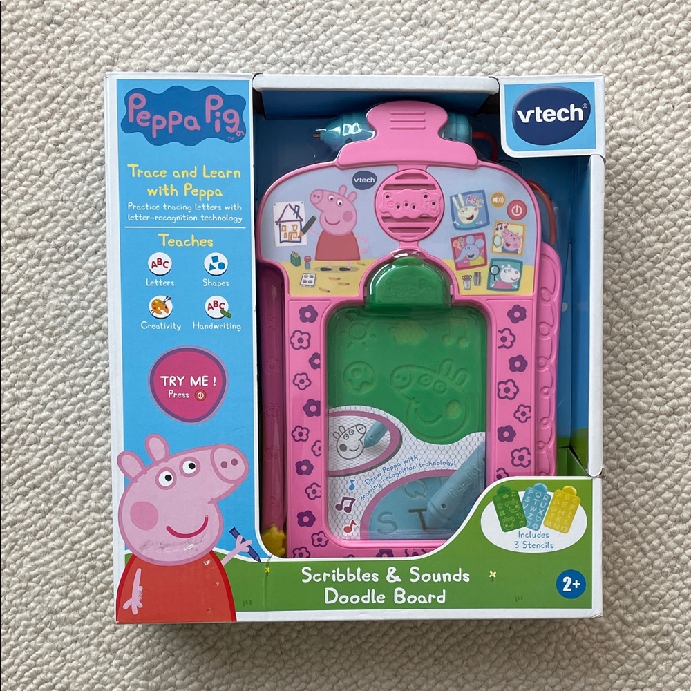 Brand New- VTech Peppa Pig Scribbles & Sounds Doodle Board